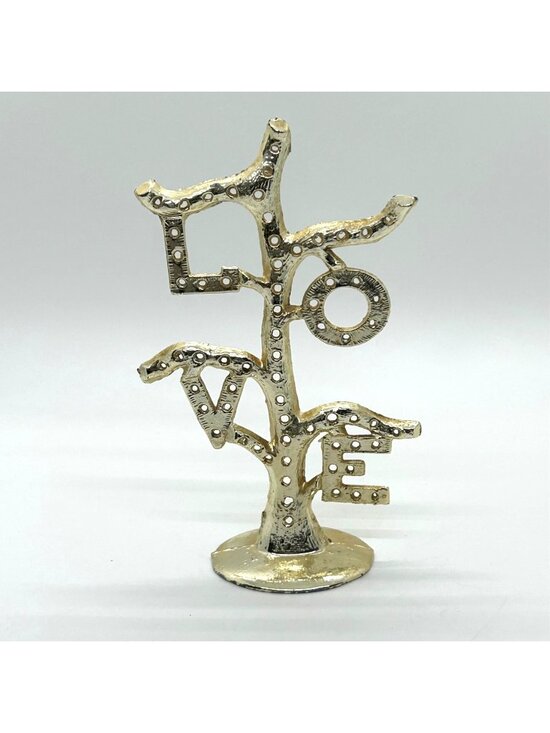 Torino Other - Vintage 1960s Earring Tree Torino Gold-tone LOVE Tree Figurine Gold-tone Display